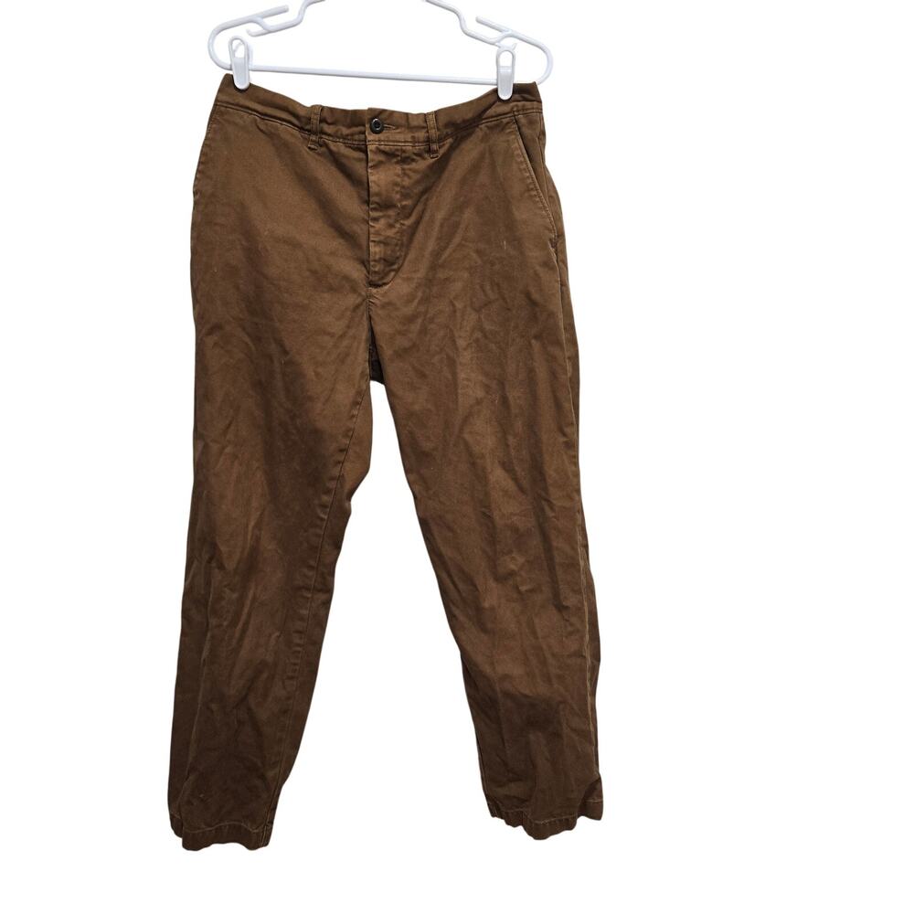 J.Crew Classic Relaxed Chino Pants Mens 34x30 Brown Cotton